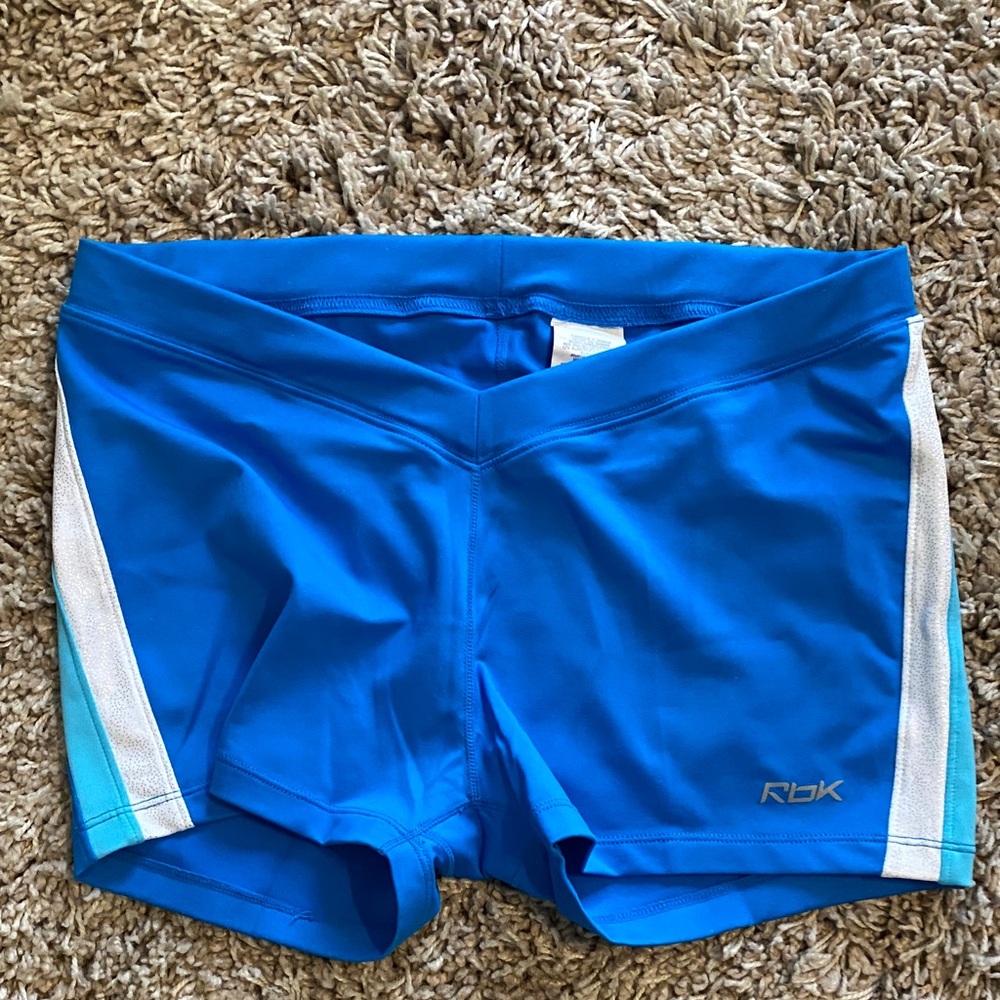 Reebok Blue and White Performance Shorts